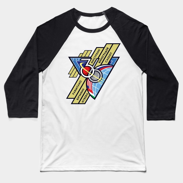 Expedition 36 Crew Patch Baseball T-Shirt by Spacestuffplus